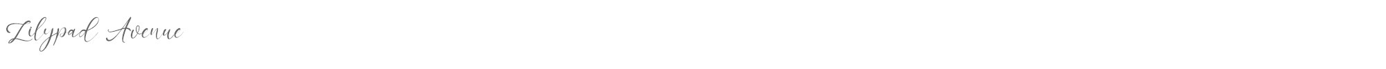 Lilypad Avenue Lilypad Avenue.ttf font preview